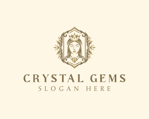 Luxury Royal Diamond Queen logo design