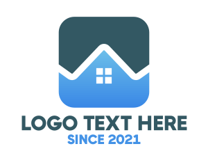 Realtor - Square House App logo design