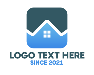 House - Square House App logo design