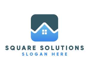 Square House App logo design