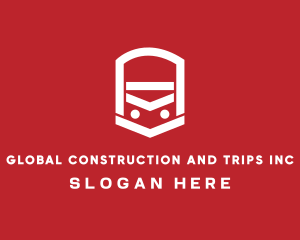 Tram - Bus Transportation Vehicle logo design