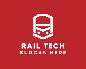 Rail - Bus Transportation Vehicle logo design