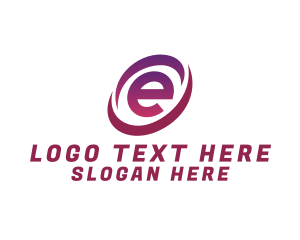 Modern Letter E Logo