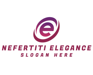 Digital Tech Letter E logo design