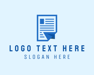 List - Air Mail Document logo design