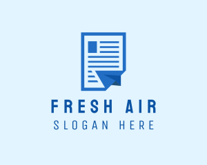 Air Mail Document logo design