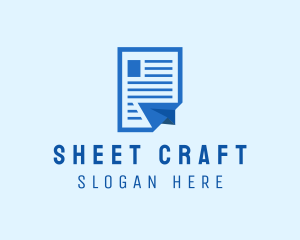 Sheet - Air Mail Document logo design