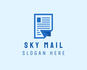 Air Mail Document logo design