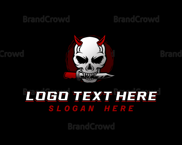 Devil Skull Knife Logo