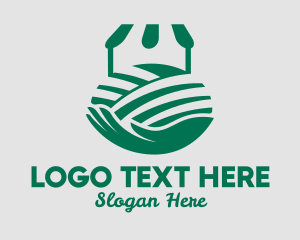 Rootcrop - Cabbage Vegetable Stall logo design