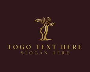 Therapy - Botanical Beauty Tree Woman logo design