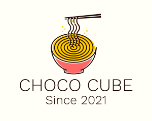 Shabu Shabu - Noodle Swirl Bowl logo design