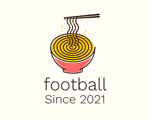 Japanese - Noodle Swirl Bowl logo design