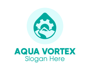 Eco Water Industry logo design