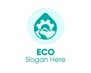 Eco Water Industry logo design