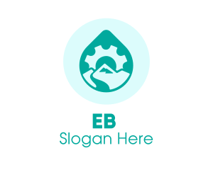 Eco Water Industry logo design