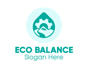 Eco Water Industry logo design