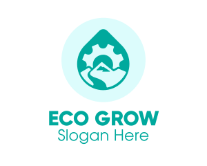 Eco Water Industry logo design