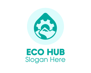 Eco Water Industry logo design