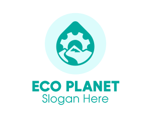 Eco Water Industry logo design