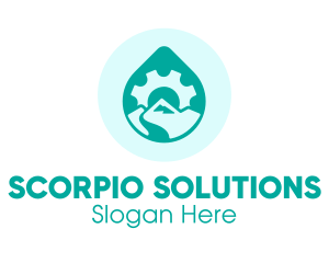 Eco Water Industry logo design