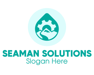 Eco Water Industry logo design