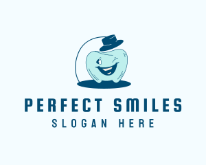 Dentures - Top Hat Tooth logo design