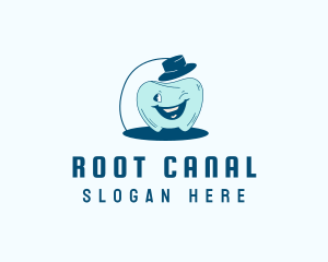 Endodontist - Top Hat Tooth logo design