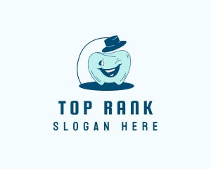 Top Hat Tooth logo design