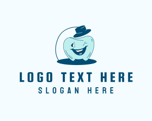Dentures - Top Hat Tooth logo design