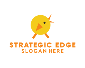 Orange And Yellow - Yellow Chicken Poultry logo design