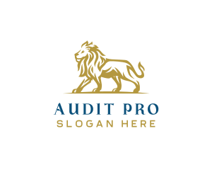 Auditing - Premium Lion Business logo design