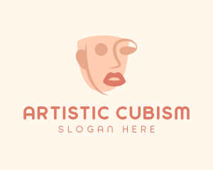 Cubism - Cosmetics Deconstructed Face logo design