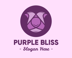 Purple - Purple Tulip Flower logo design