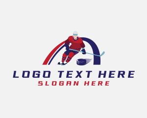 Goal Net - Hockey Team Training logo design