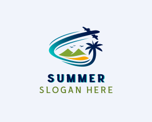 Beach Resort Travel logo design