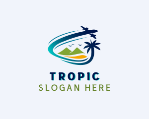 Beach Resort Travel logo design