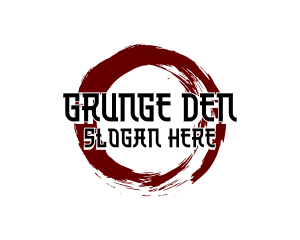 Grunge Circle Wordmark logo design