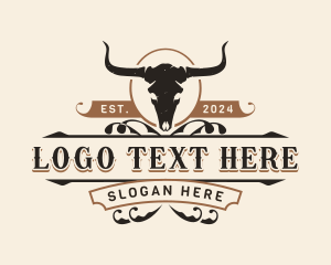 Texas - Agriculture Bull Ranch logo design