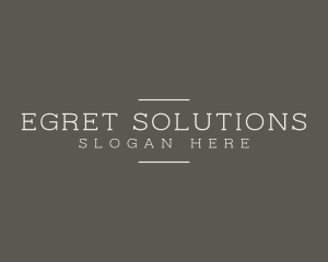 Elegant Consulting Business logo design