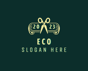 Eco Gardening Scissors  logo design