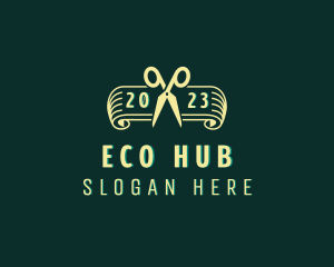 Eco Gardening Scissors  logo design