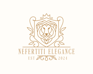 Elegant Regal Lion  logo design