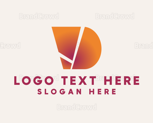 Business Advertising Letter D Logo