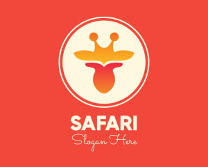 Wildlife Giraffe Head Logo