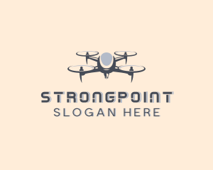 Drone - Flying Surveillance Camera logo design