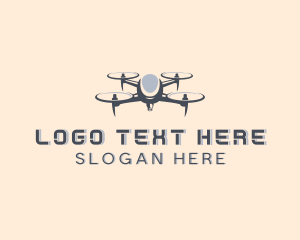 Drone - Flying Surveillance Camera logo design