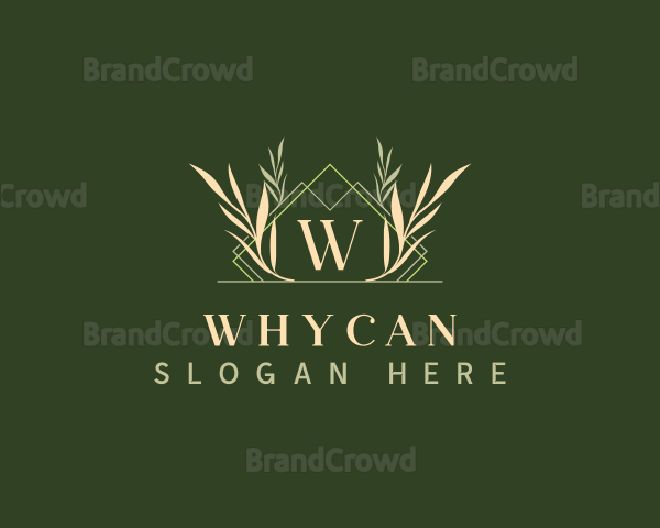 Luxury Geometric Wreath Logo