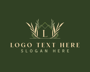Expensive - Luxury Geometric Wreath logo design