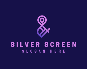 Consultant - Gradient Purple Ampersand logo design